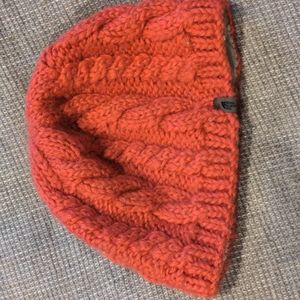 North face pink beanie